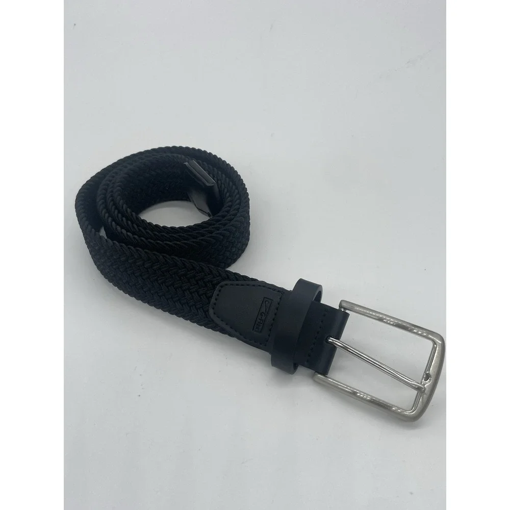 Nike Golf MEN'S Stretch Woven Belt BLACK Sz L 38-40 NEW Casual Sport Preppy